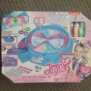 Nickelodeon JoJo Siwa Spin Art Bow Maker - Blue and Pink NEW